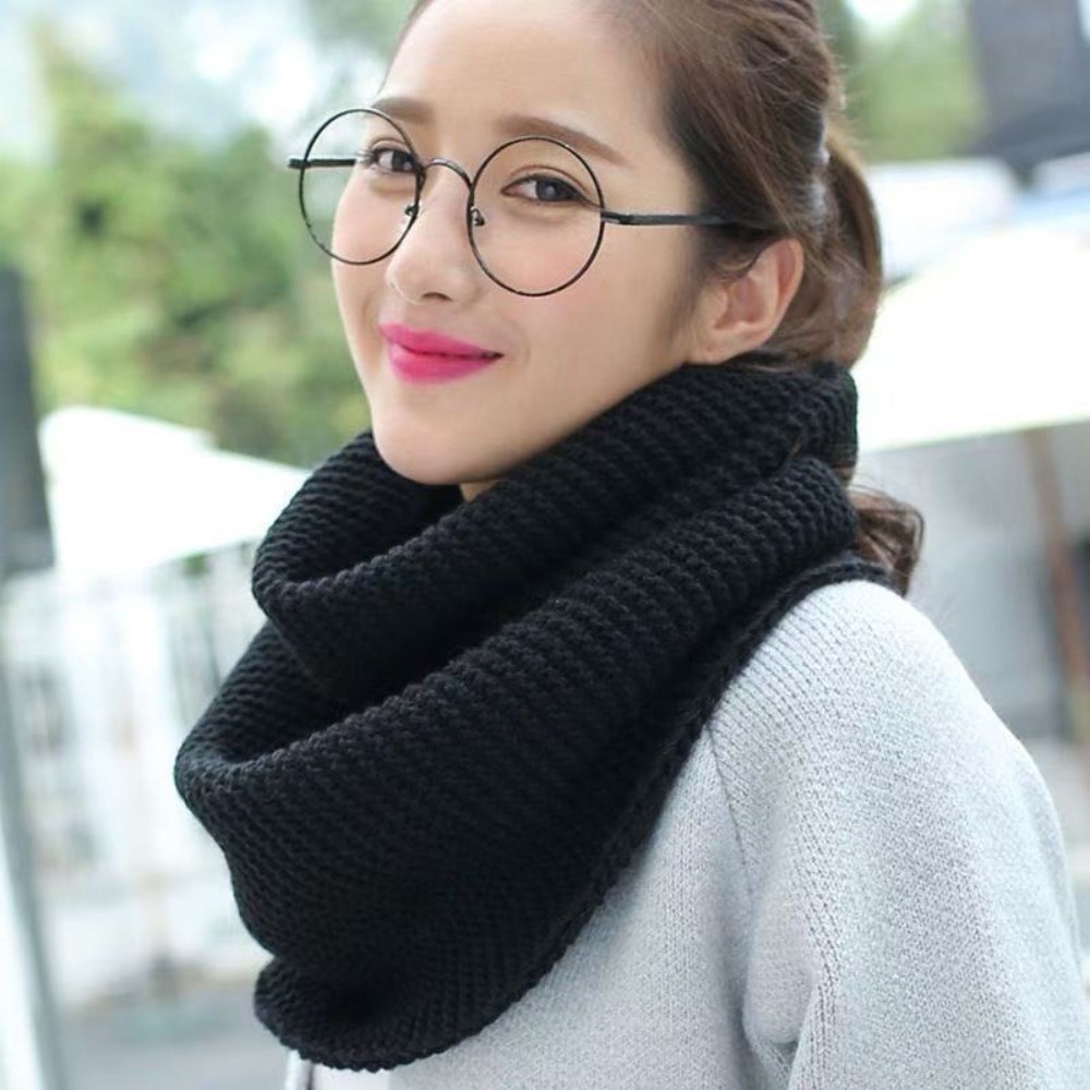Infinity Scarf Knit - Bufanda de Invierno Cálida de Color
