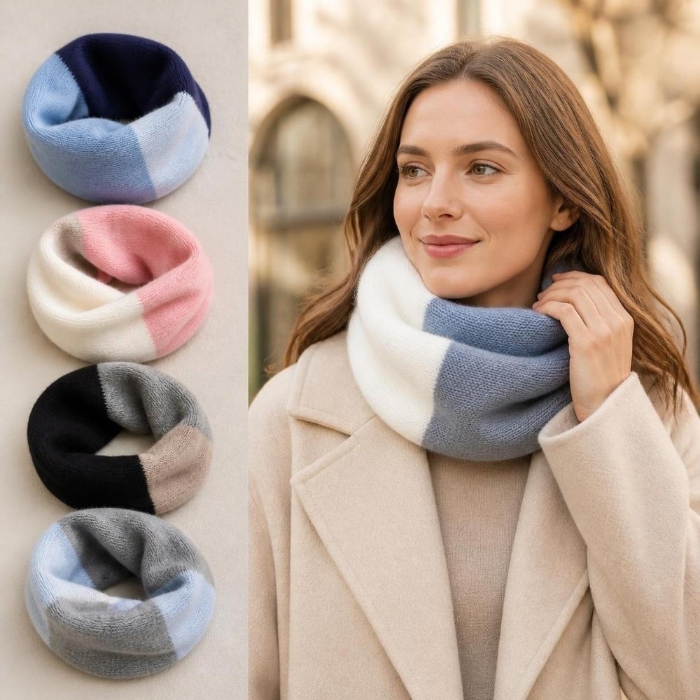 Infinity Scarf Knit - Bufanda Infinita de Punto con Combinación