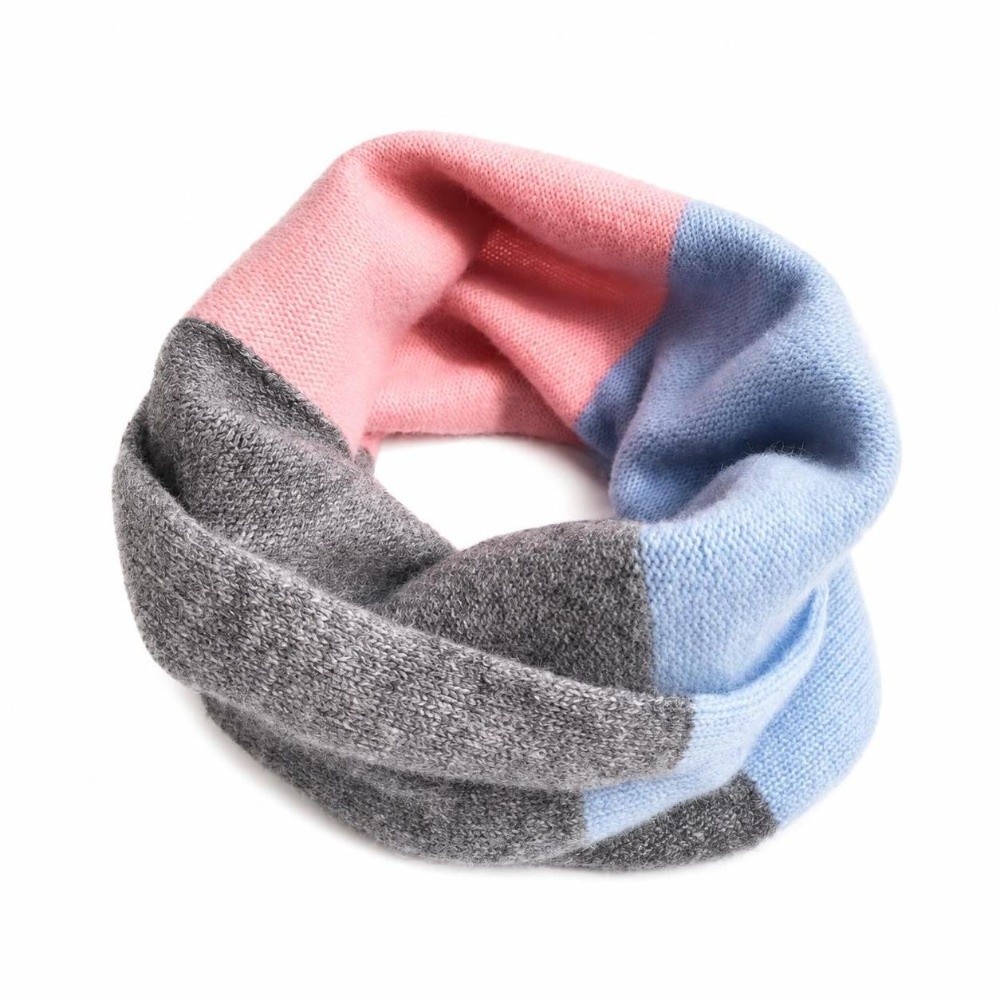 Bufanda infinita de colores co - Infinity Scarf Knit reseña y precio