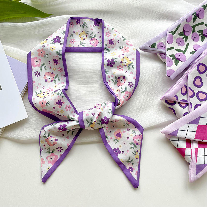 Nueva bufanda de seda corta y  - Ascot Neck Scarf reseña y precio