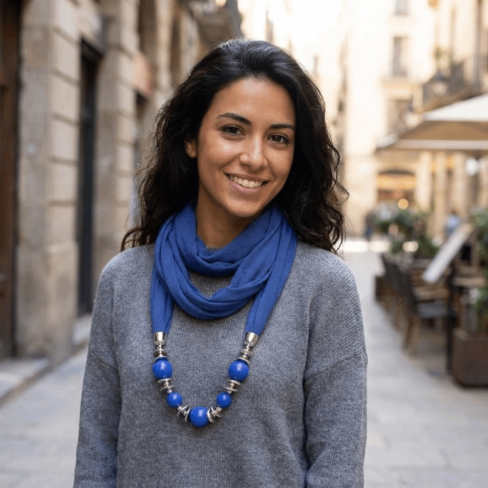 Nueva Bufanda de Chifón con Cu - Infinity Scarf Knit reseña y precio